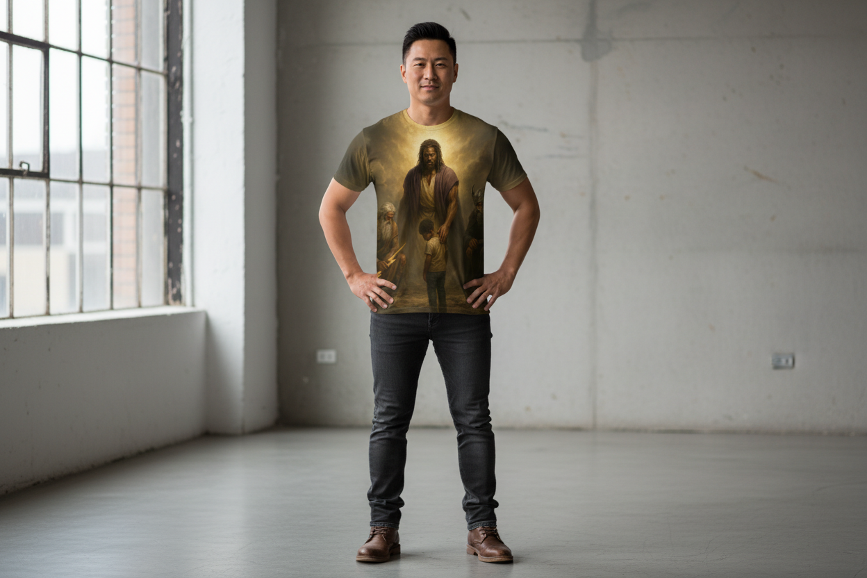 Asian father wearing King of Kings design